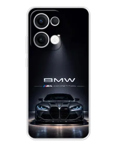 Чехол для OPPO Reno 13 5G с картинкой «BMW сквозь ночной город» Чехол для OPPO Reno 13 5G с картинкой «BMW сквозь ночной город»