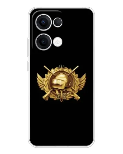 Чехол для OPPO Reno 13 5G с картинкой «PUBG — оранжевый градиент»