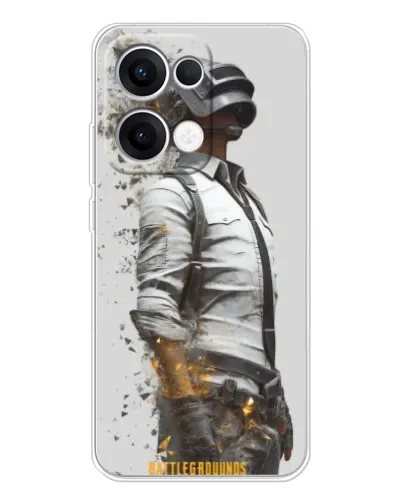Чехол для OPPO Reno 13 5G с картинкой «PUBG — боец в пыли»