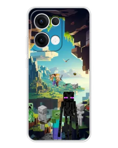 Чохол для OPPO Reno 13 5G з картинкою «Ендермен у лісі» Чохол для OPPO Reno 13 5G з картинкою «Ендермен у лісі»
