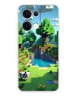 Чехол для OPPO Reno 13 5G с картинкой «Minecraft летний день» Чехол для OPPO Reno 13 5G с картинкой «Minecraft летний день»