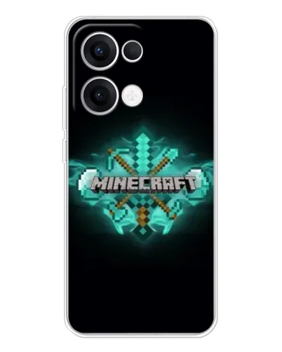 Чохол для OPPO Reno 13 5G з картинкою «Minecraft Diamond лого» Чохол для OPPO Reno 13 5G з картинкою «Minecraft Diamond лого»