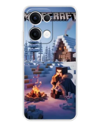 Чохол для OPPO Reno 13 5G з картинкою «Зимовий Minecraft» Чохол для OPPO Reno 13 5G з картинкою «Зимовий Minecraft»