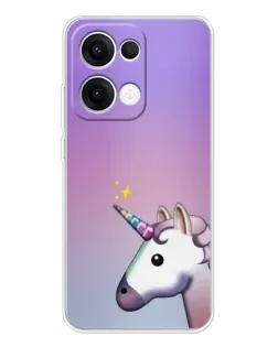 Чехол для OPPO Reno 13 5G с картинкой «Единорог градиент» Чехол для OPPO Reno 13 5G с картинкой «Единорог градиент»