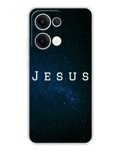 Чехол для OPPO Reno 13 5G с картинкой «Звездное небо Jesus» Чехол для OPPO Reno 13 5G с картинкой «Звездное небо Jesus»