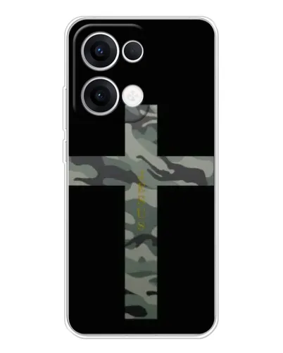 Чехол для OPPO Reno 13 5G с картинкой «Милитари Крест» Чехол для OPPO Reno 13 5G с картинкой «Милитари Крест»