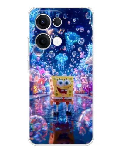 Чехол для OPPO Reno 13 5G с картинкой «Неоновый океан»
