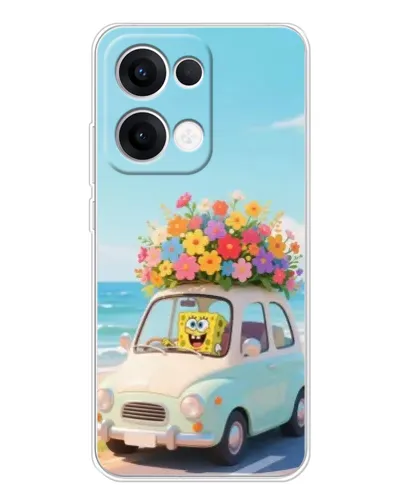 Чехол для OPPO Reno 13 5G с картинкой «Автомобильное путешествие»