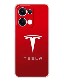 Чехол для OPPO Reno 13 5G с картинкой «Tesla Red Classic»