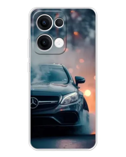 Чехол для OPPO Reno 13 5G с картинкой «Mercedes — ночной город» Чехол для OPPO Reno 13 5G с картинкой «Mercedes — ночной город»