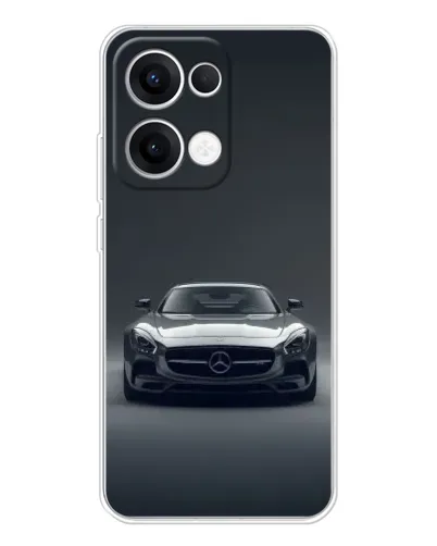 Чехол для OPPO Reno 13 5G с картинкой «Mercedes на черном» Чехол для OPPO Reno 13 5G с картинкой «Mercedes на черном»