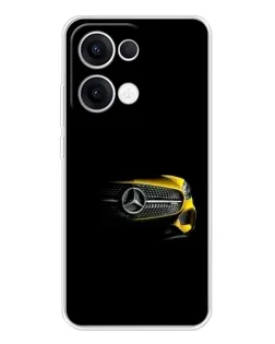 Чехол для OPPO Reno 13 5G с картинкой «Mercedes — ретро стиль»