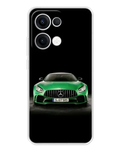 Чехол для OPPO Reno 13 5G с картинкой «Mercedes — неоновый лого» Чехол для OPPO Reno 13 5G с картинкой «Mercedes — неоновый лого»