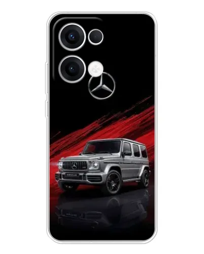 Чехол для OPPO Reno 13 5G с картинкой «Mercedes G-Class красный» Чехол для OPPO Reno 13 5G с картинкой «Mercedes G-Class красный»