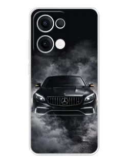 Чехол для OPPO Reno 13 5G с картинкой «Mercedes в дыму»