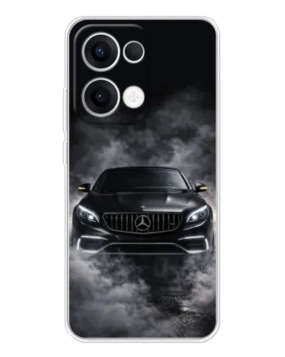 Чехол для OPPO Reno 13 5G с картинкой «Mercedes в дыму» Чехол для OPPO Reno 13 5G с картинкой «Mercedes в дыму»
