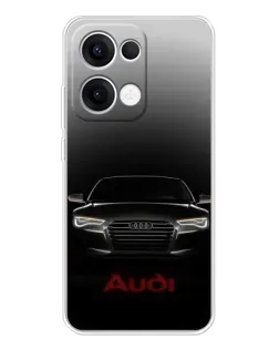 Чехол для OPPO Reno 13 5G с картинкой «Audi — градиентный контур»