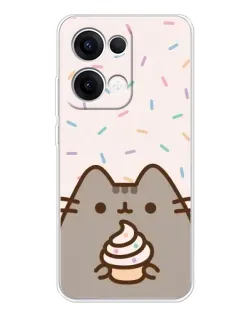 Чехол для OPPO Reno 13 5G с картинкой «Пушин с кексом» Чехол для OPPO Reno 13 5G с картинкой «Пушин с кексом»