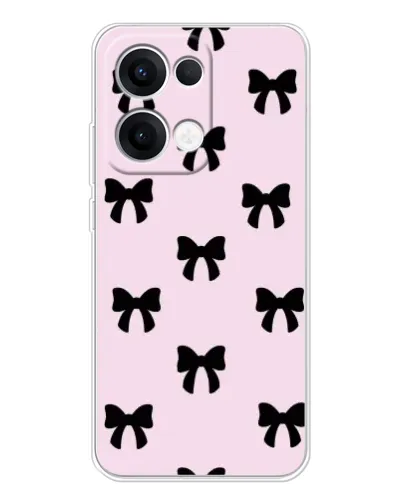 Чехол для OPPO Reno 13 5G с картинкой «Черные банты Coquette» Чехол для OPPO Reno 13 5G с картинкой «Черные банты Coquette»