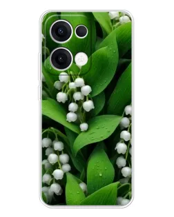 Чехол для OPPO Reno 13 5G с картинкой «Ландыши в зелени»