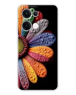 Чехол для OPPO Reno 13 5G с картинкой «Радужный цветок»
