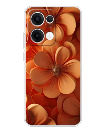 Чехол для OPPO Reno 13 5G с картинкой «Оранжевый макро цветок» Чехол для OPPO Reno 13 5G с картинкой «Оранжевый макро цветок»