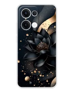 Чехол для OPPO Reno 13 5G с картинкой «Черный лотос»