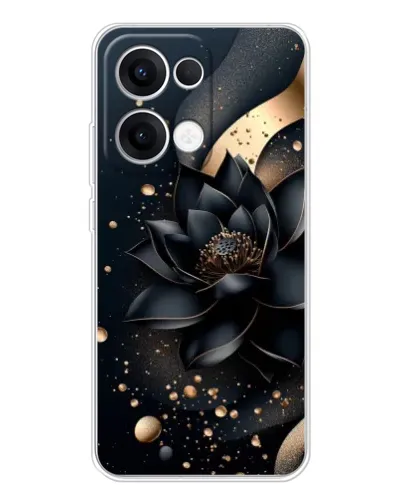 Чехол для OPPO Reno 13 5G с картинкой «Черный лотос» Чехол для OPPO Reno 13 5G с картинкой «Черный лотос»