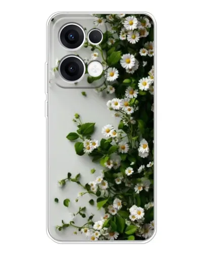 Чехол для OPPO Reno 13 5G с картинкой «Ветка мелких белых цветов» Чехол для OPPO Reno 13 5G с картинкой «Ветка мелких белых цветов»