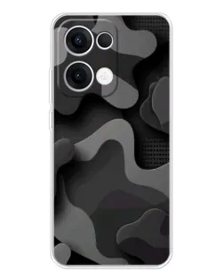 Чехол для OPPO Reno 13 5G с картинкой «Темный абстрактный камуфляж»