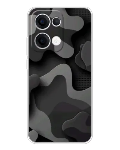 Чехол для OPPO Reno 13 5G с картинкой «Темный абстрактный камуфляж» Чехол для OPPO Reno 13 5G с картинкой «Темный абстрактный камуфляж»