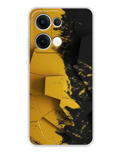 Чехол для OPPO Reno 13 5G с картинкой «Золотые осколки геометрии» Чехол для OPPO Reno 13 5G с картинкой «Золотые осколки геометрии»