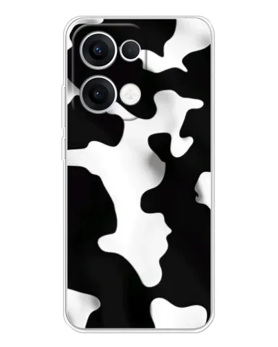 Чехол для OPPO Reno 13 5G с картинкой «Черно-белое пятно» Чехол для OPPO Reno 13 5G с картинкой «Черно-белое пятно»