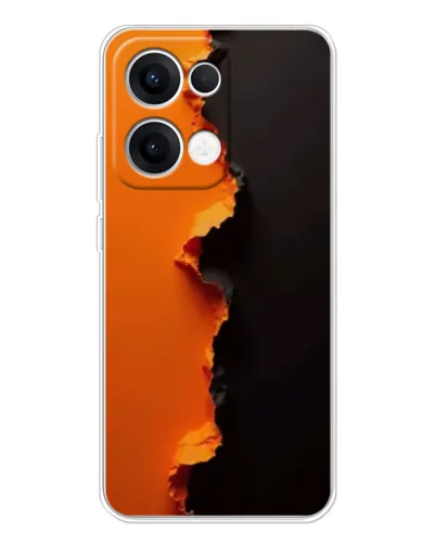 Чехол для OPPO Reno 13 5G с картинкой «Оранжевый разлом» Чехол для OPPO Reno 13 5G с картинкой «Оранжевый разлом»