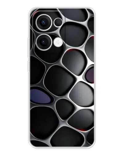 Чехол для OPPO Reno 13 5G с картинкой «Объемная темная решетка» Чехол для OPPO Reno 13 5G с картинкой «Объемная темная решетка»