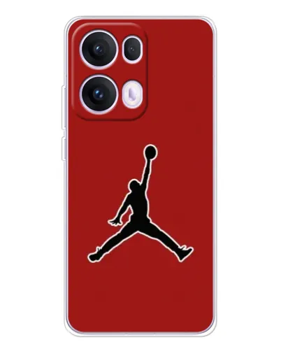 Чехол для OPPO Reno 13 Pro 5G с картинкой «Jordan Red Back»