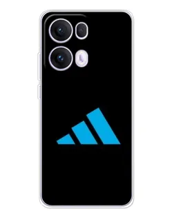 Чехол для OPPO Reno 13 Pro 5G с картинкой «Adidas Cyan Logo»
