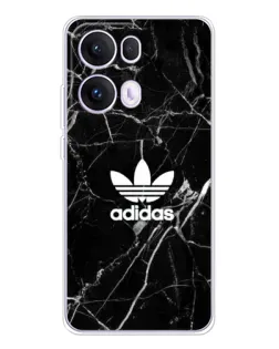 Чехол для OPPO Reno 13 Pro 5G с картинкой «Белый мрамор Adidas»