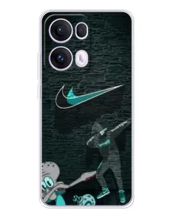 Чехол для OPPO Reno 13 Pro 5G с картинкой «Спортивный арт Nike»
