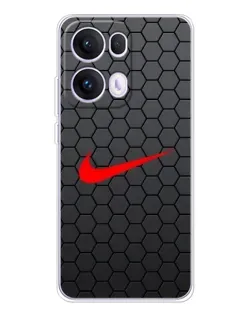 Чехол для OPPO Reno 13 Pro 5G с картинкой «Nike — карбоновая сетка»