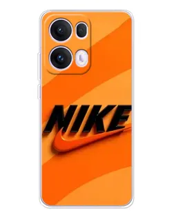 Чехол для OPPO Reno 13 Pro 5G с картинкой «Оранжевый драйв Nike»