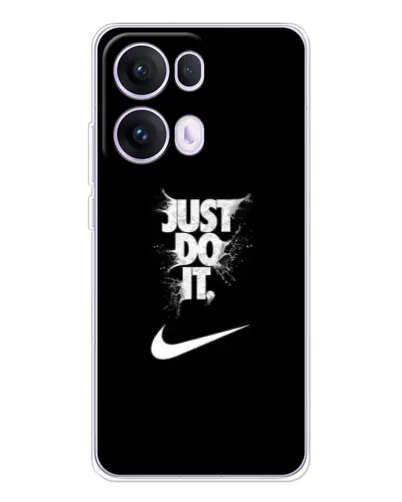 Чехол для OPPO Reno 13 Pro 5G с картинкой «Текстовый принт Nike»