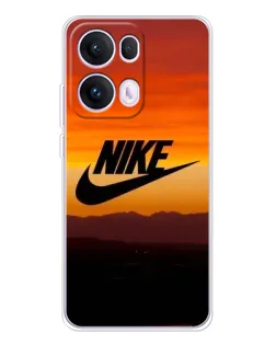 Чехол для OPPO Reno 13 Pro 5G с картинкой «Nike — вечерний горизонт»