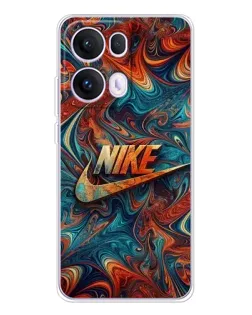 Чехол для OPPO Reno 13 Pro 5G с картинкой «Nike в абстракции»