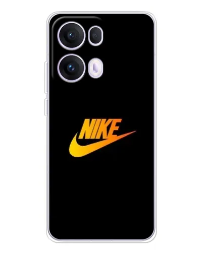 Чехол для OPPO Reno 13 Pro 5G с картинкой «Золотой логотип Nike»