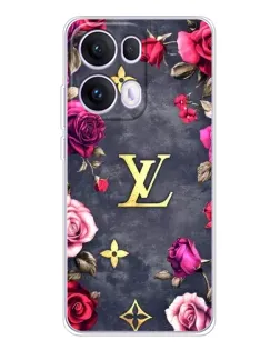 Чехол для OPPO Reno 13 Pro 5G с картинкой «Цветочный Louis Vuitton»