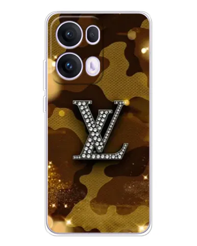 Чехол для OPPO Reno 13 Pro 5G с картинкой «Камуфляжный Louis Vuitton»