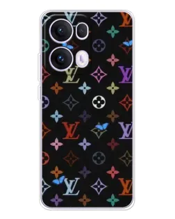 Чехол для OPPO Reno 13 Pro 5G с картинкой «Цветная монограмма LV»