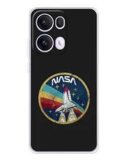 Чехол для OPPO Reno 13 Pro 5G с картинкой «NASA — эмблема миссии»