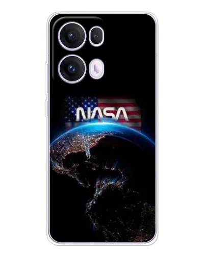 Чехол для OPPO Reno 13 Pro 5G с картинкой «Земля из космоса NASA»